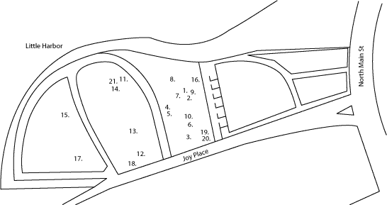 Cohasset Central Cemetery historical reference map