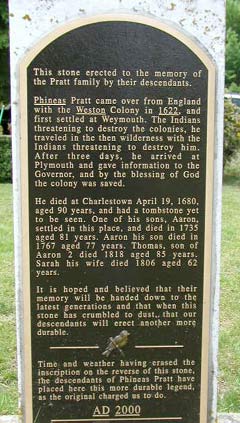 PRATT FAMILY MONUMENT