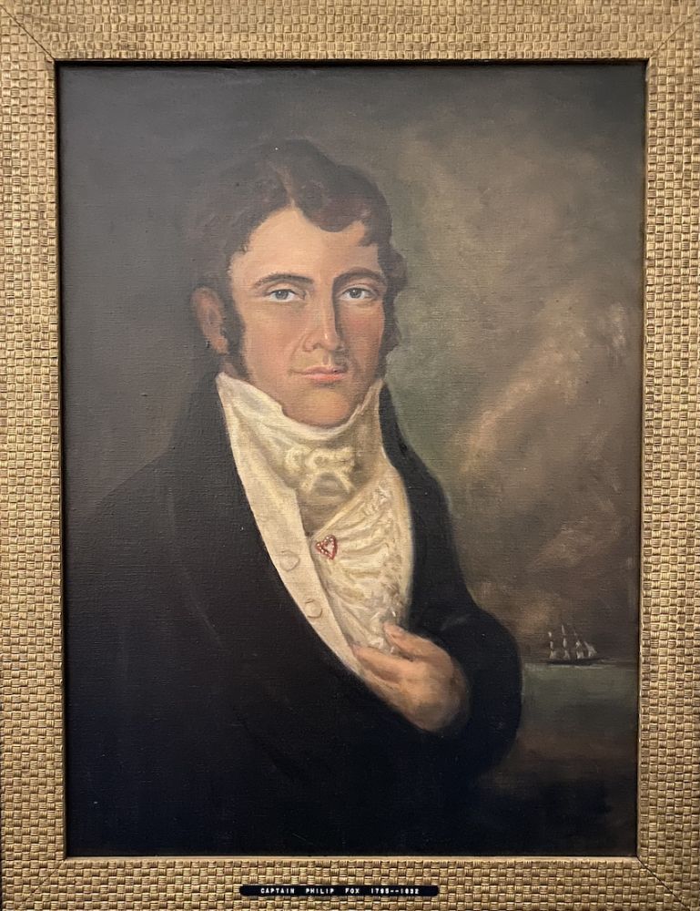 A painting of Captain Philip Fox (1795-1832).