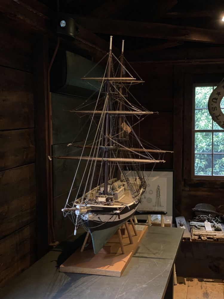 Model of the St. John brig from the bow