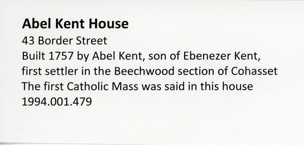 Kent house - 43 Border St. Cohasset