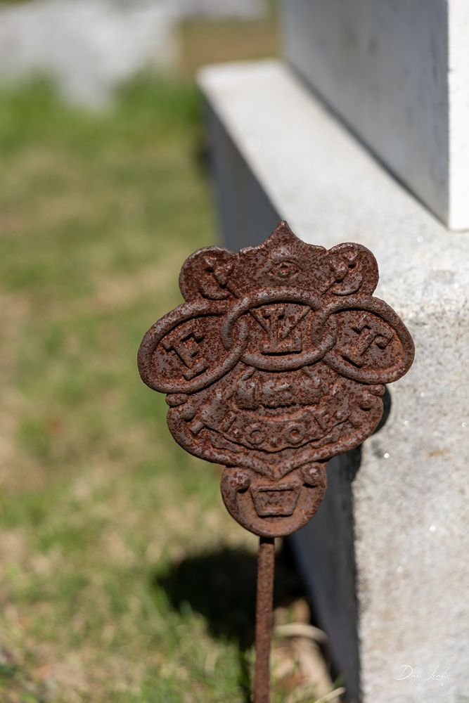 Medallion for Independent Order of Odd Fellows, a fraternal organization founded in 1806. Their motto: Friendship, Love, Truth