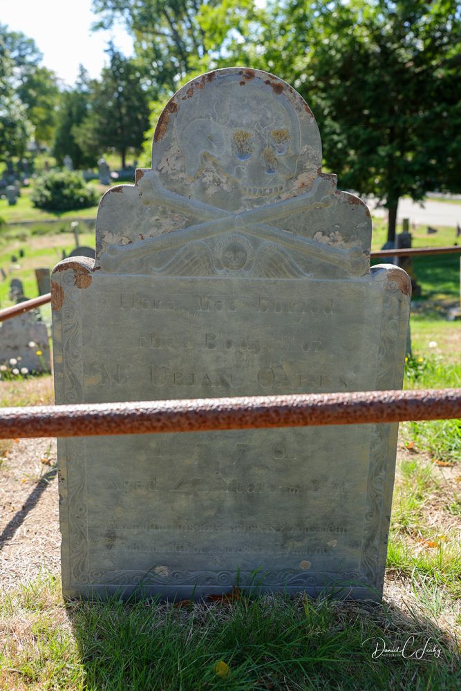 Urian Oakes before cleaning