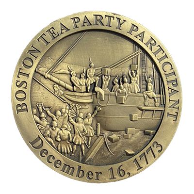 BOSTON TEA PARTY PARTICIPANT medallion