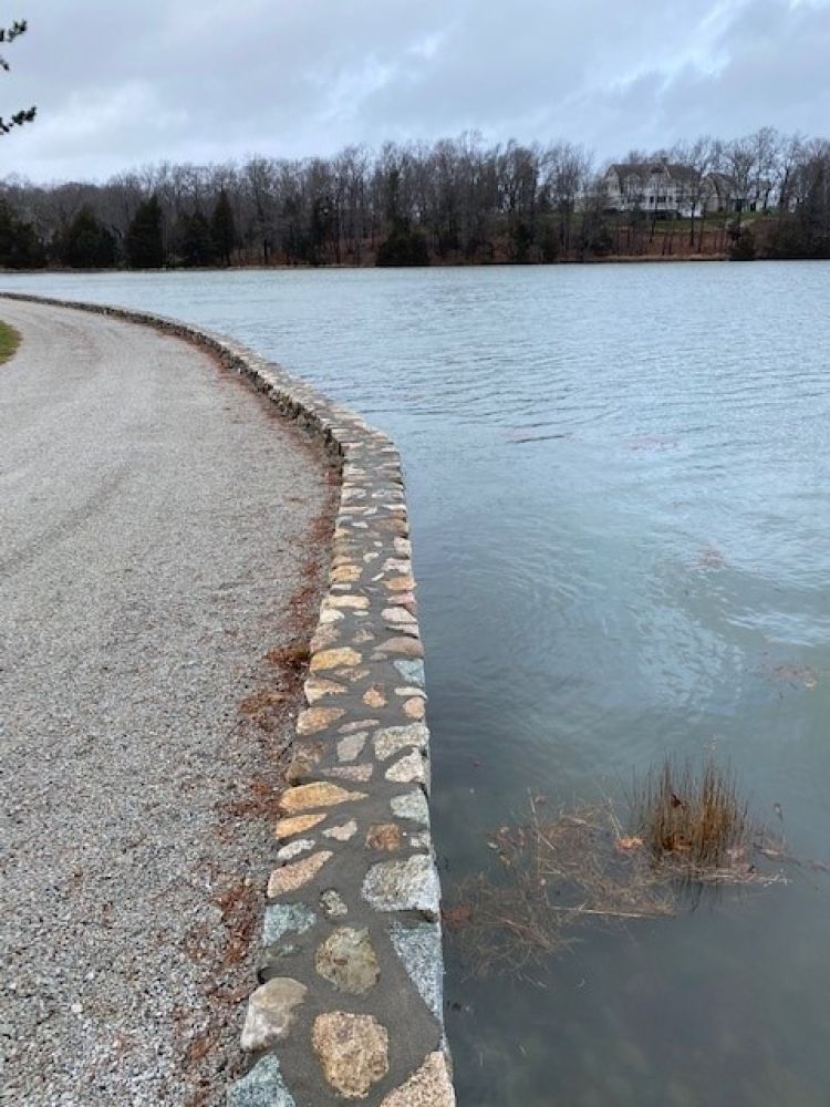 During high tides, our cemetery is protected