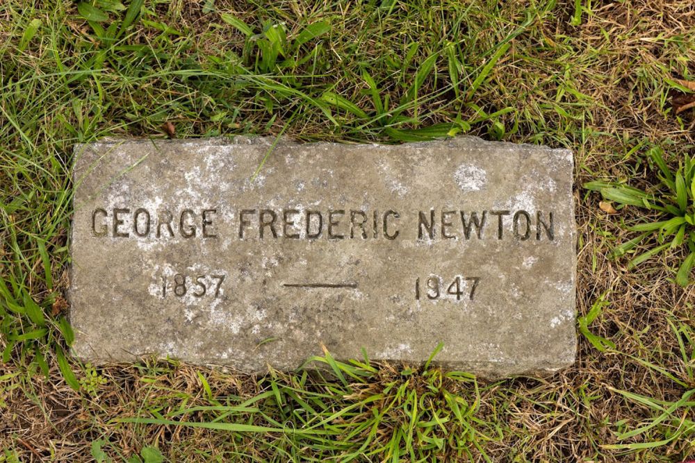 George Newton grave marker