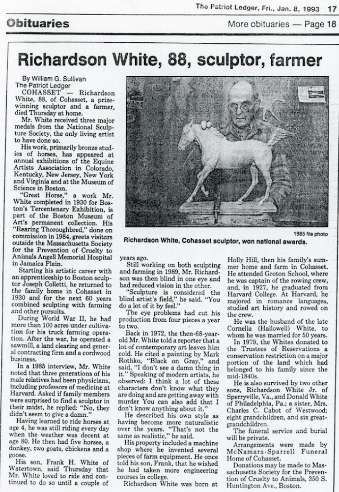 Richardson White Obituary 1993