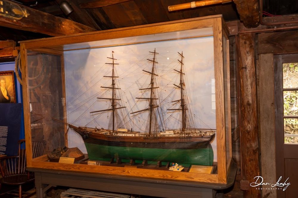 A model of Captain Fox's ship "Tecumseh".