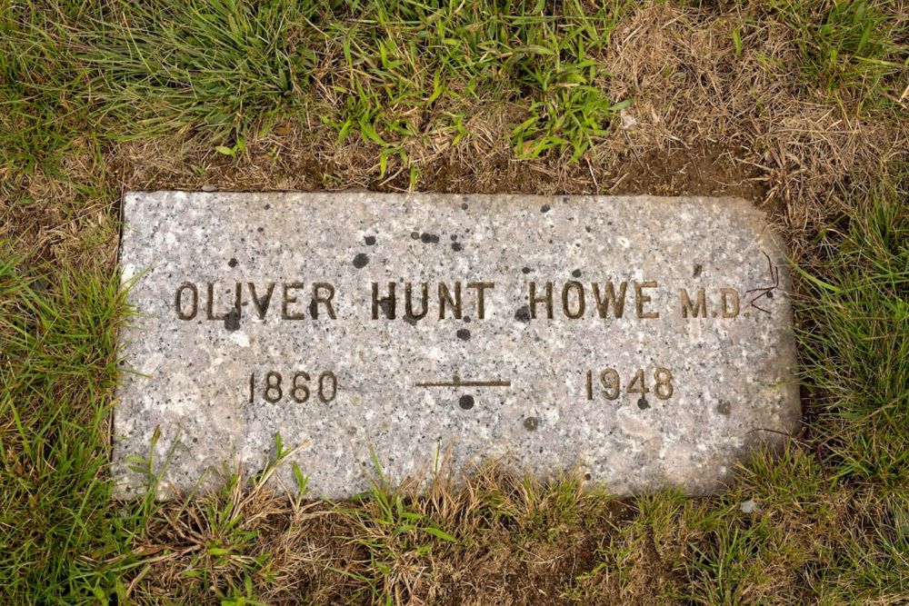 Oliver Howe MD grave marker