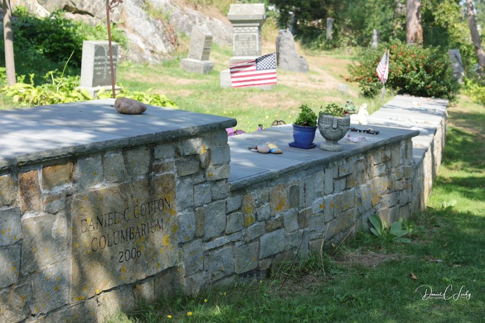 A close up view of the Cotton Columbarium