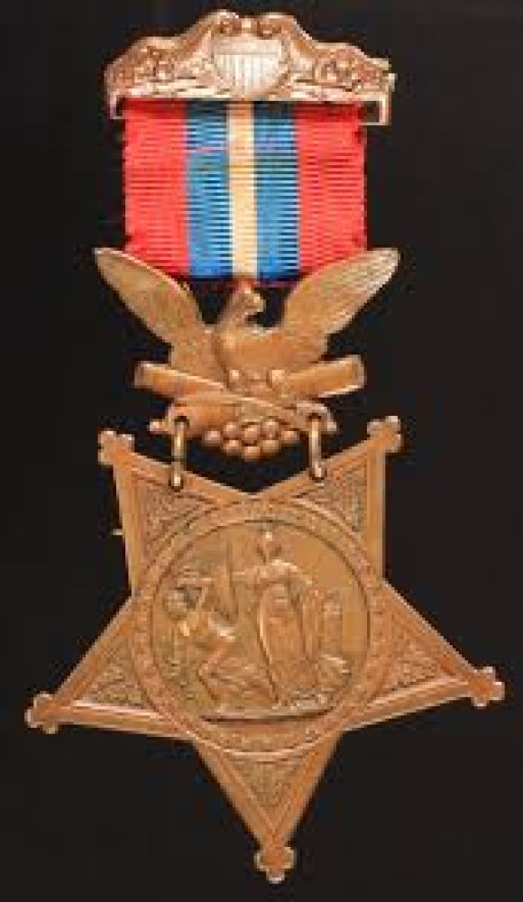 Medal of Honor received by Gaylord in 1896 for his bravery and heroism at the Battle of Fort Stedman in Petersburg, Virginia.