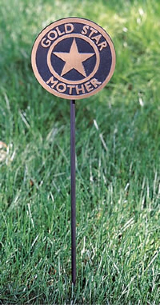 Gold Star Mother medallion at Keating family gravesite