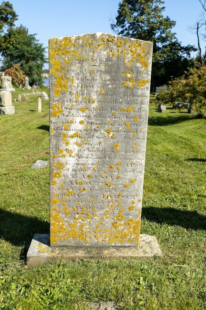 Pratt Family stone before cleaning