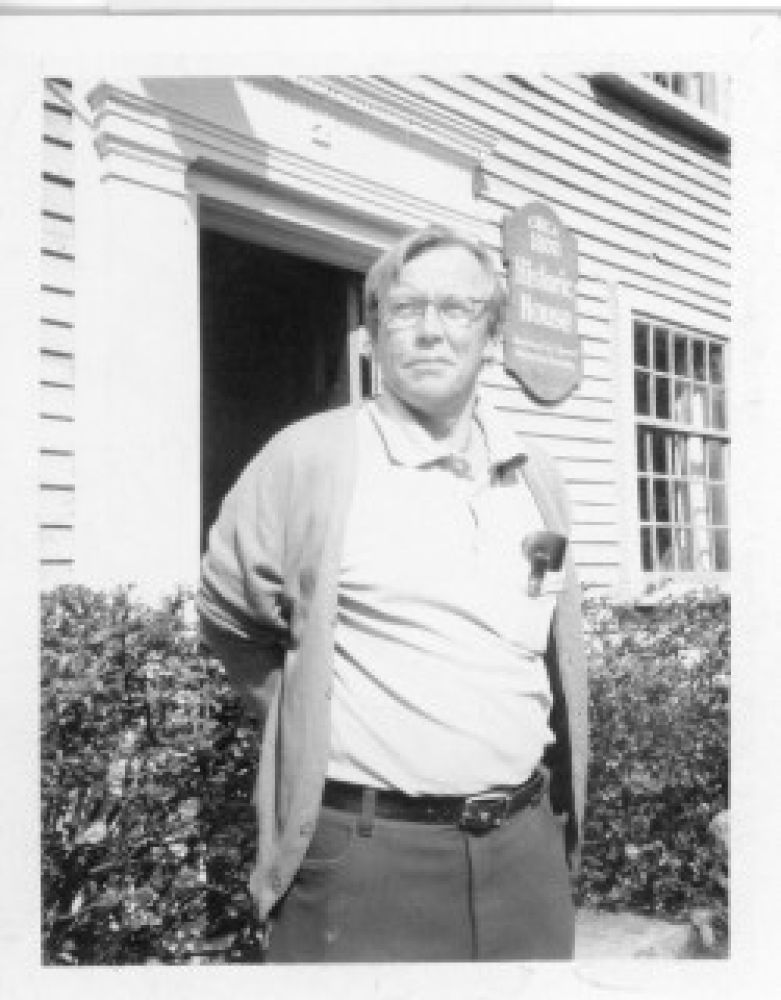 David Wadsworth outside Historical Society building