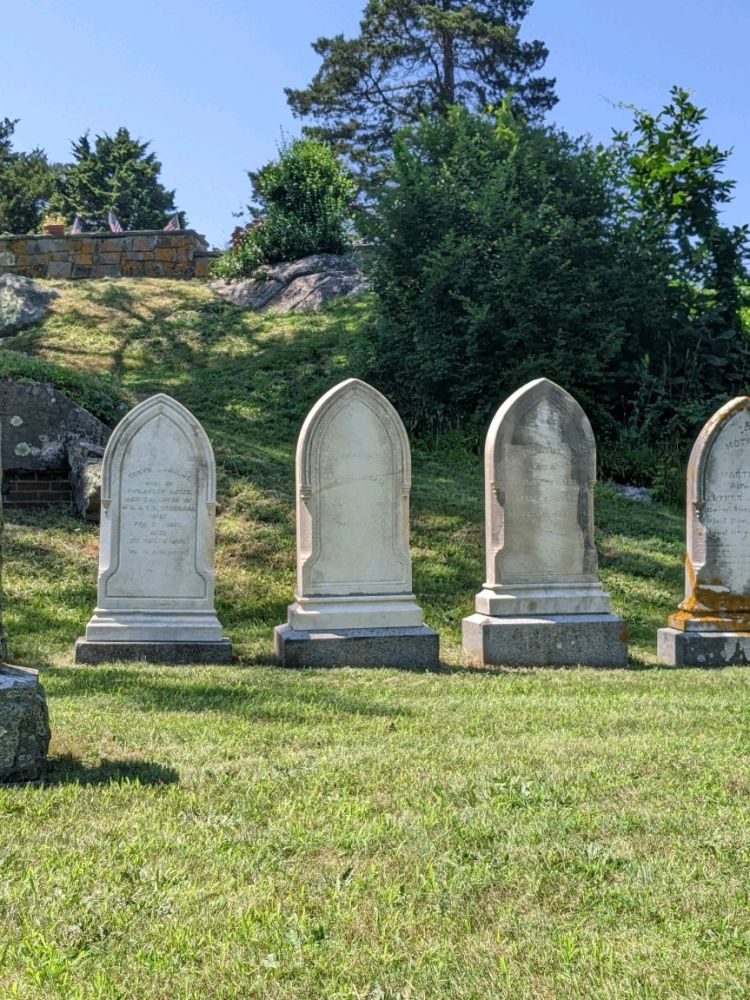 Philander Bates family before cleaning