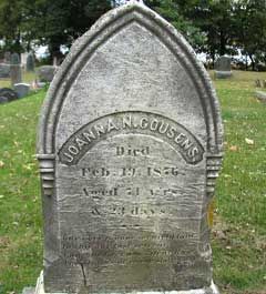 Cohasset Central Cemetery - Cousens Family