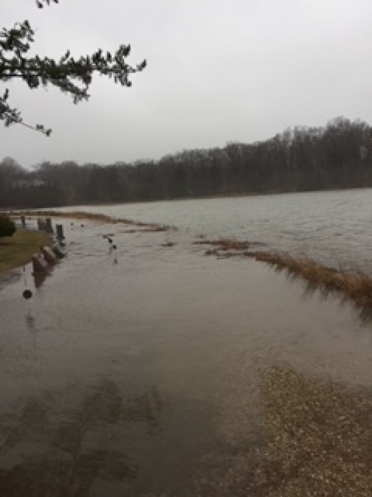 Before the seawall project, the cemetery was often flooded during high tides