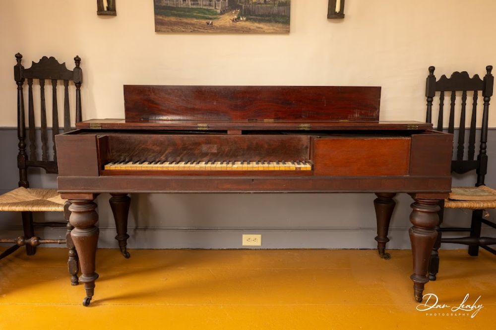 Piano made by Samuel Bates for Captain Collier's daughter Joanna upon their marriage in 1845.