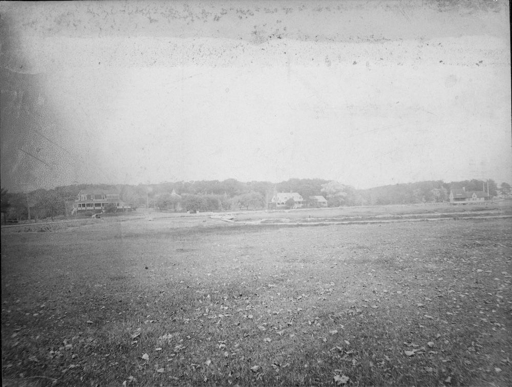 A view from Barrett's home at 49 Margin Street of Howard Gleason Rd, once known as Actor's Row.