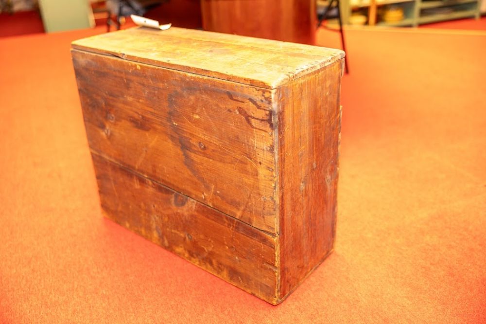 Pine Wood Packing Crate from Philander Bates Shoe Shop