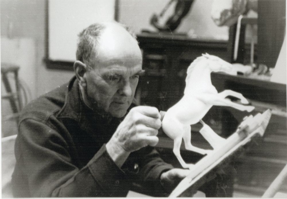 Richardson White with Sculpture