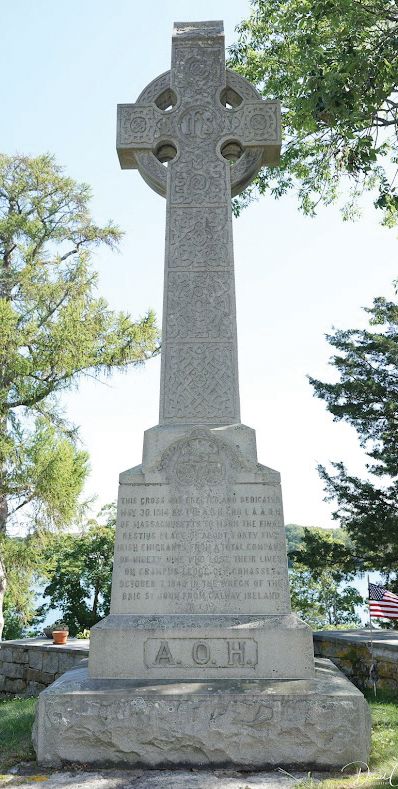 Celtic Brig St John Cross, Cohasset Central Cemetery