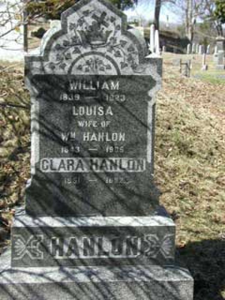 William Hanlon monument before cleaning