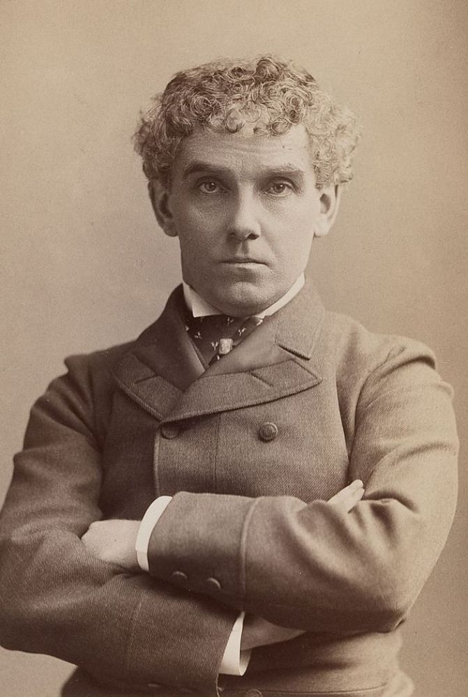 A 1891 photo of Lawrence Barrett photographed by celebrity portrait photographer Benjamin J. Falk in New York City.