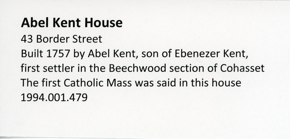 Kent house - 43 Border St. Cohasset