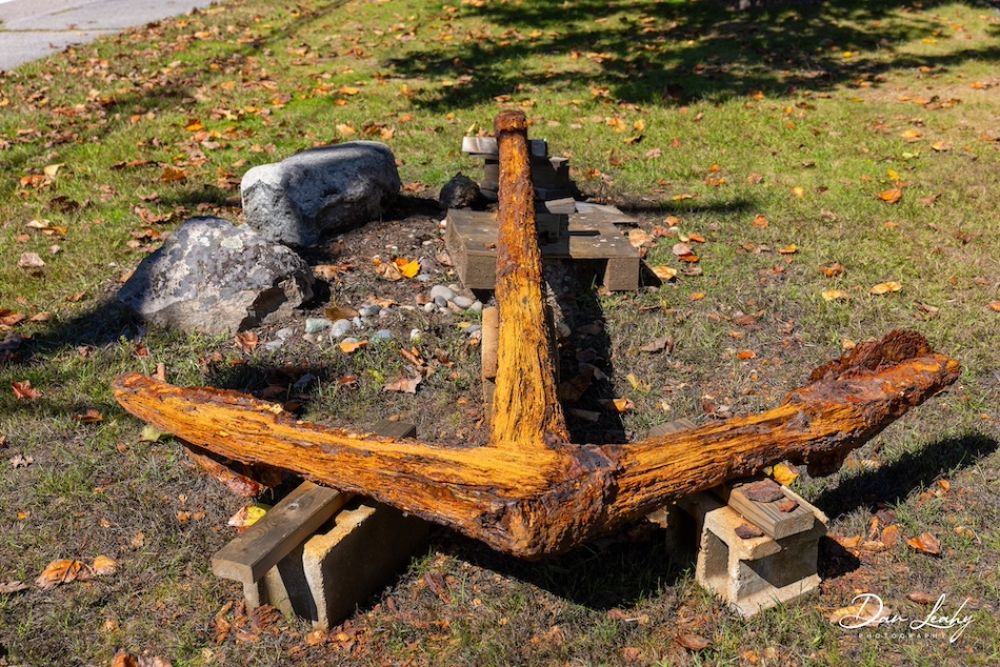 Newly discovered and retrieved anchor from the Brig St. John