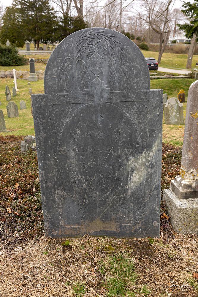 Christopher James - largest slate stone in cemetery