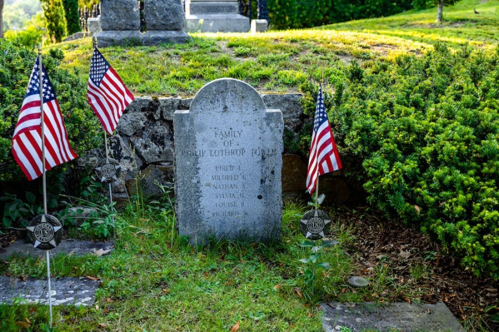 The family plot of Phillip Lothrup Tower